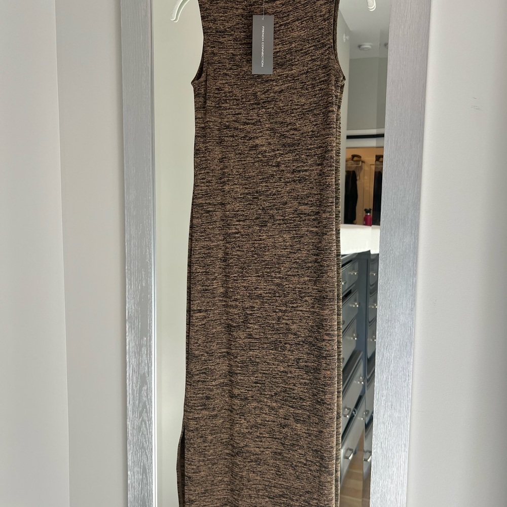 French Connection Sleeveless Brown Maxi Dress